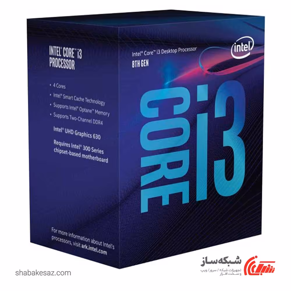 قیمت پردازنده اینتل Intel CORE i3-8100 BOX سری COFFEE LAKE - شبکه ساز