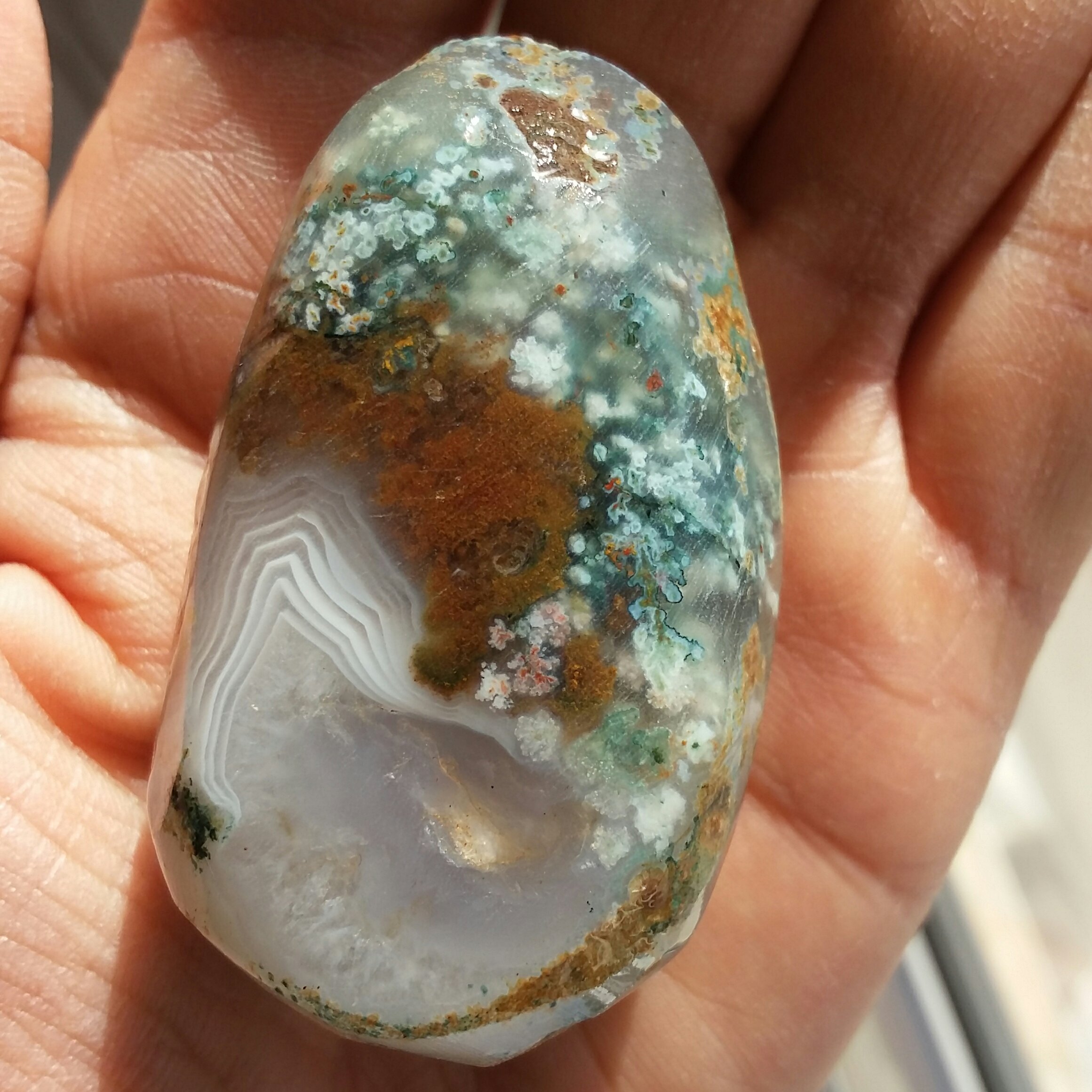 سنگ راف توپی شجر شکوفه 7 رنگ محشر 100 در 100 طبیعی شاهکار خلقت بی نظیررر