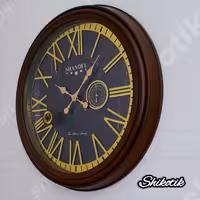 ساعت دیواری  مدل  طرح صفحه سنگی SHANDEL