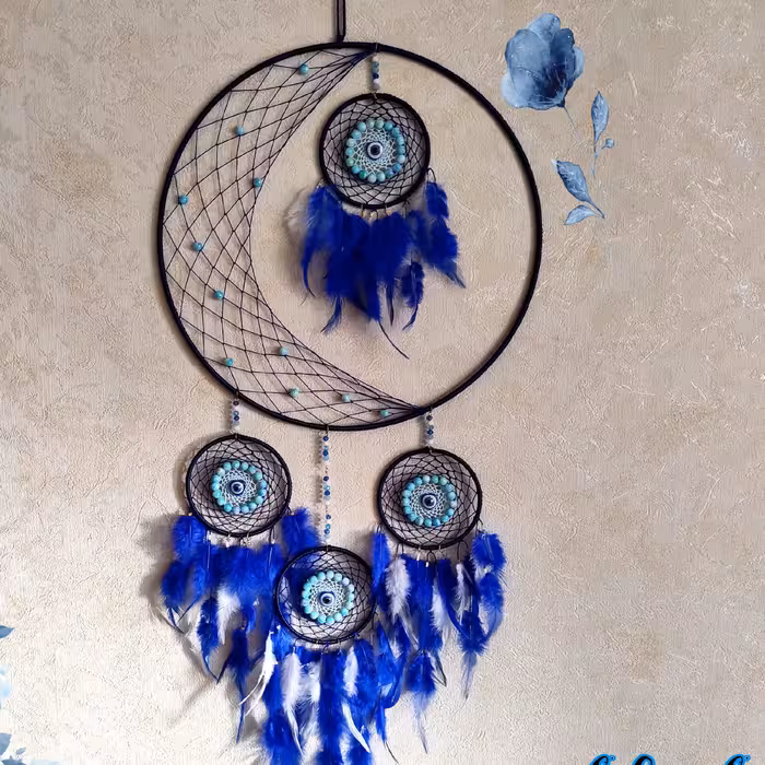 دریمکچر کابوسگیر دیوارکوب و اکسسوری منزل طرح ماه و چشمنظر بسیار شیک و خاص