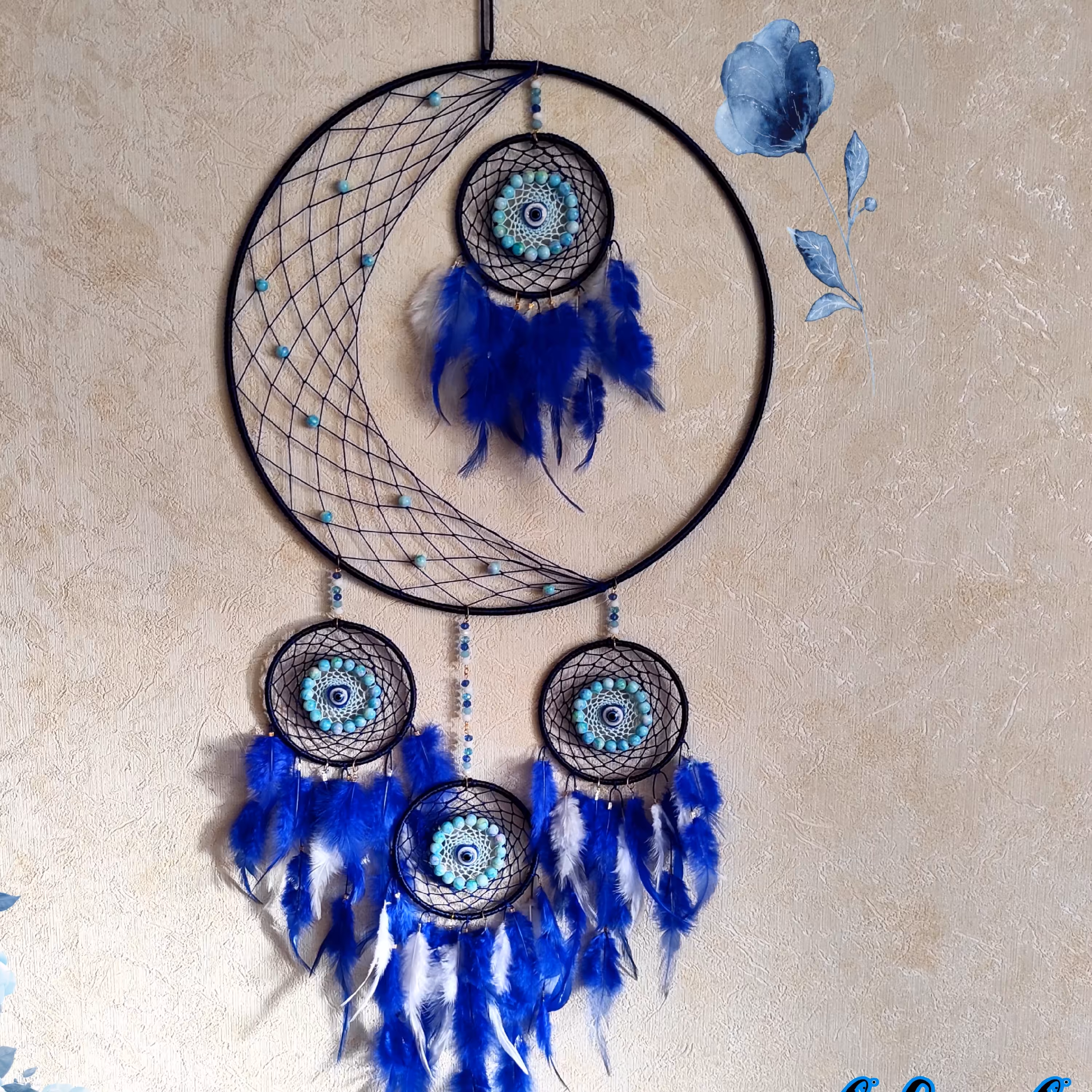 دریمکچر کابوسگیر دیوارکوب و اکسسوری منزل طرح ماه و چشمنظر بسیار شیک و خاص