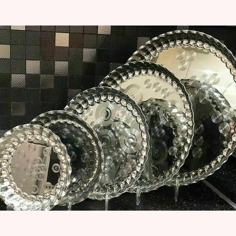 سینی استیل لب کنگره ای