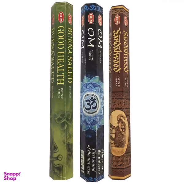 عود خوشبو کننده هم مدل Om Sandalwood Goodhealth مجموعه 3 عددی