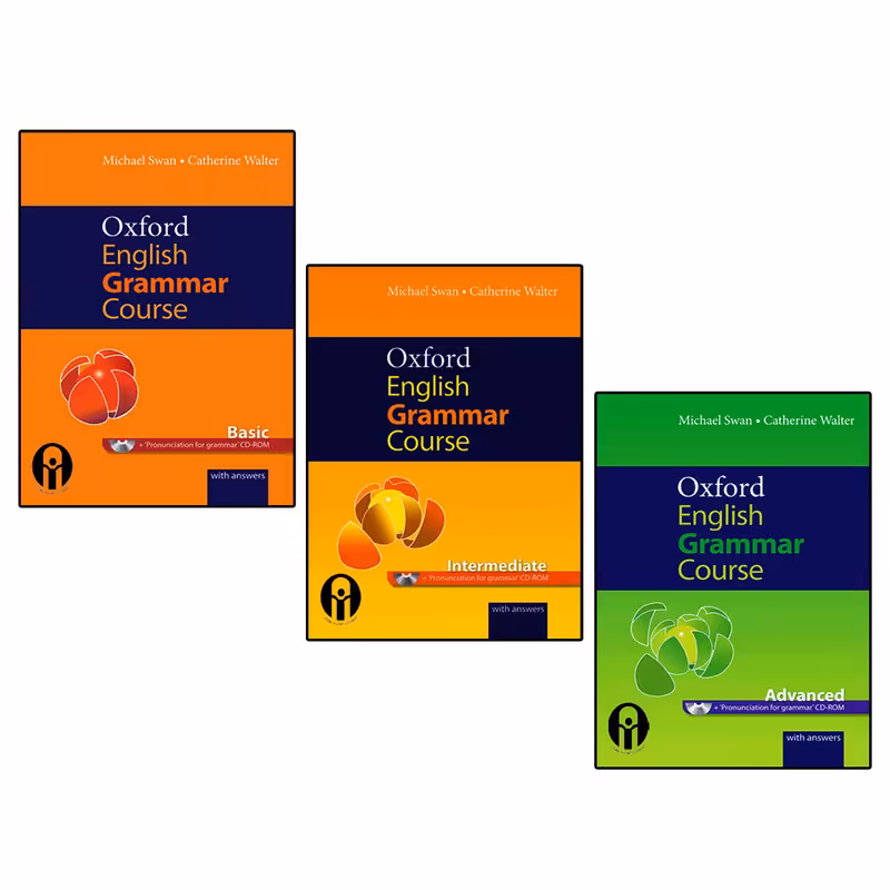 کتاب Oxford English Grammar Course اثر Micheal Swan And Catherine Walter انتشارات الوندپویان سه جلدی