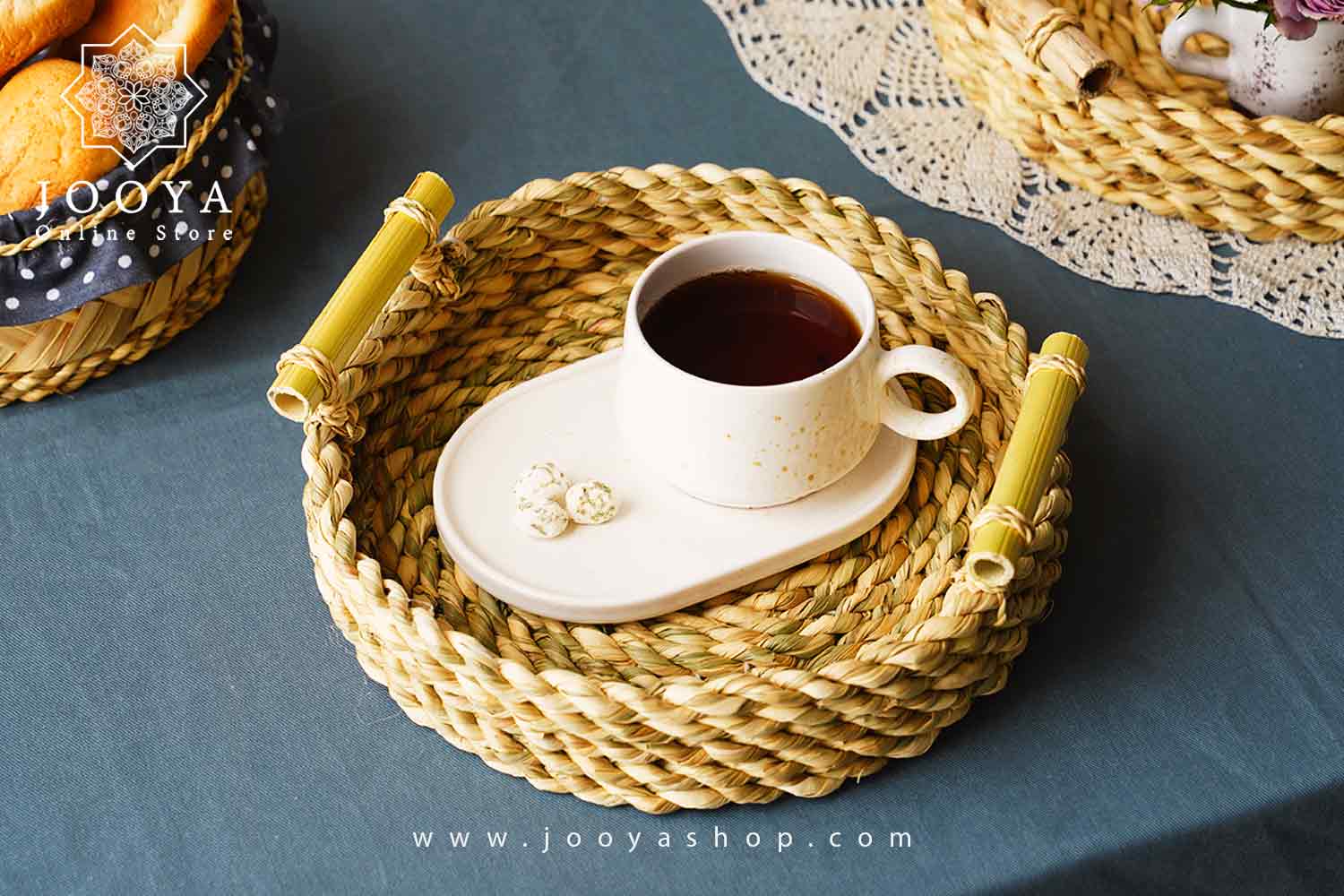 سینی دسته بامبو مدل زيما