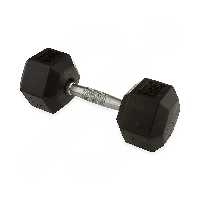 دمبل بدنسازی ایروبیک بانوان روکش دار تکی 7/5 کیلویی مکسول نیورکورد MDM RCD | مشکی/نقره ای