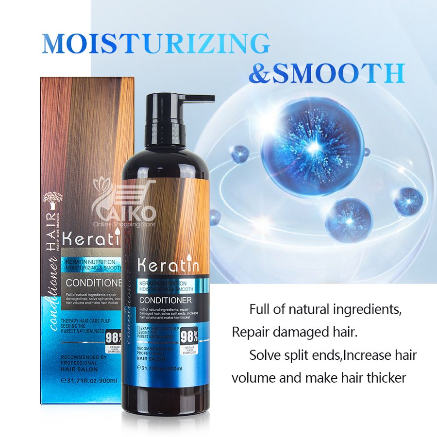 شامپو  900میل کراتین هیر 98درصدی