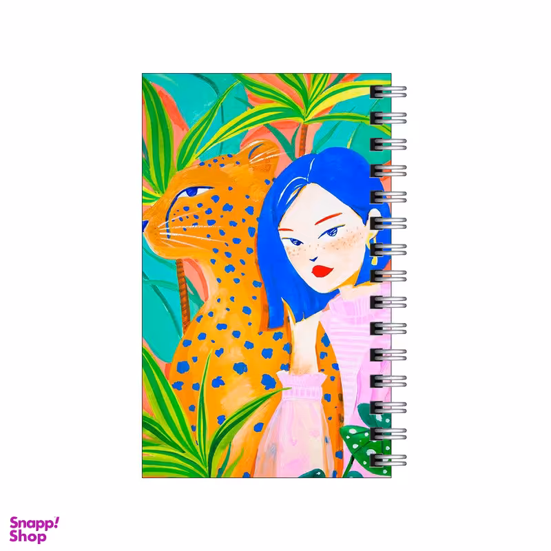 دفترچه یادداشت 60 برگ مدل to do list طرح دختر و پلنگ کد 0197976