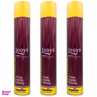 اسپری نگهدارنده حالت مو لویز (Looys) مدل Ultra Strong حجم 500 میلی‌ لیتر مجموعه 3 عددی