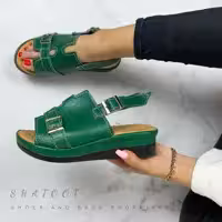 صندل لژ دار کفه پیو دارای پدخارپاشنه مهسان سایز 37 تا 40 در سه رنگ جذاب