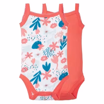 پک دو عددی بادی بچگانه برند آلمانی lupilu مدل گل دار بادی لوپیلو