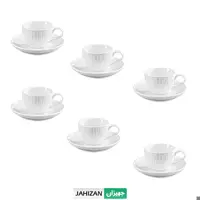 ست فنجان و نعلبکی 12 پارچه گلدکیش طرح آرنیکا مدل GK801114