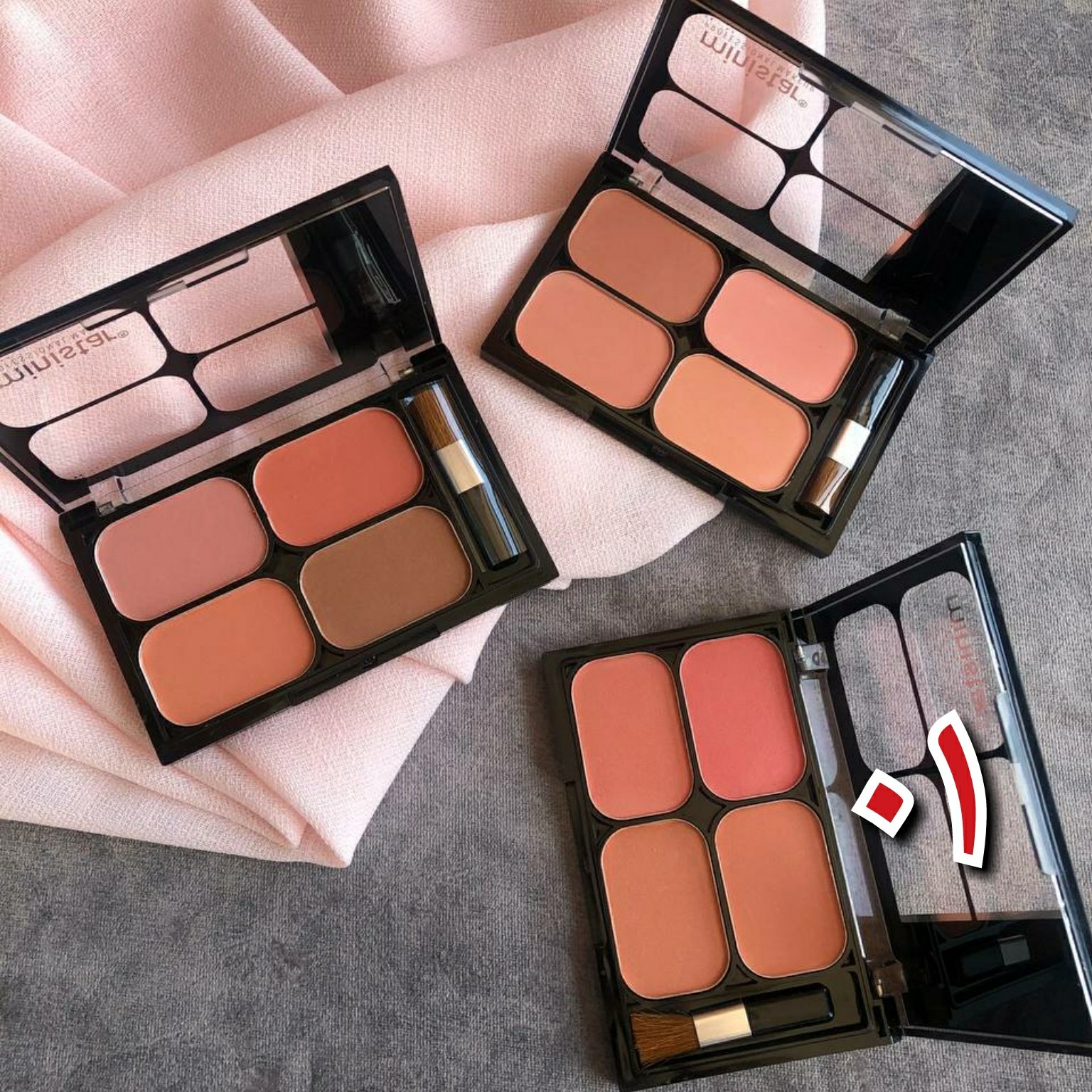 پالت 4 تایی رژ گونه مینی استار  کد 01