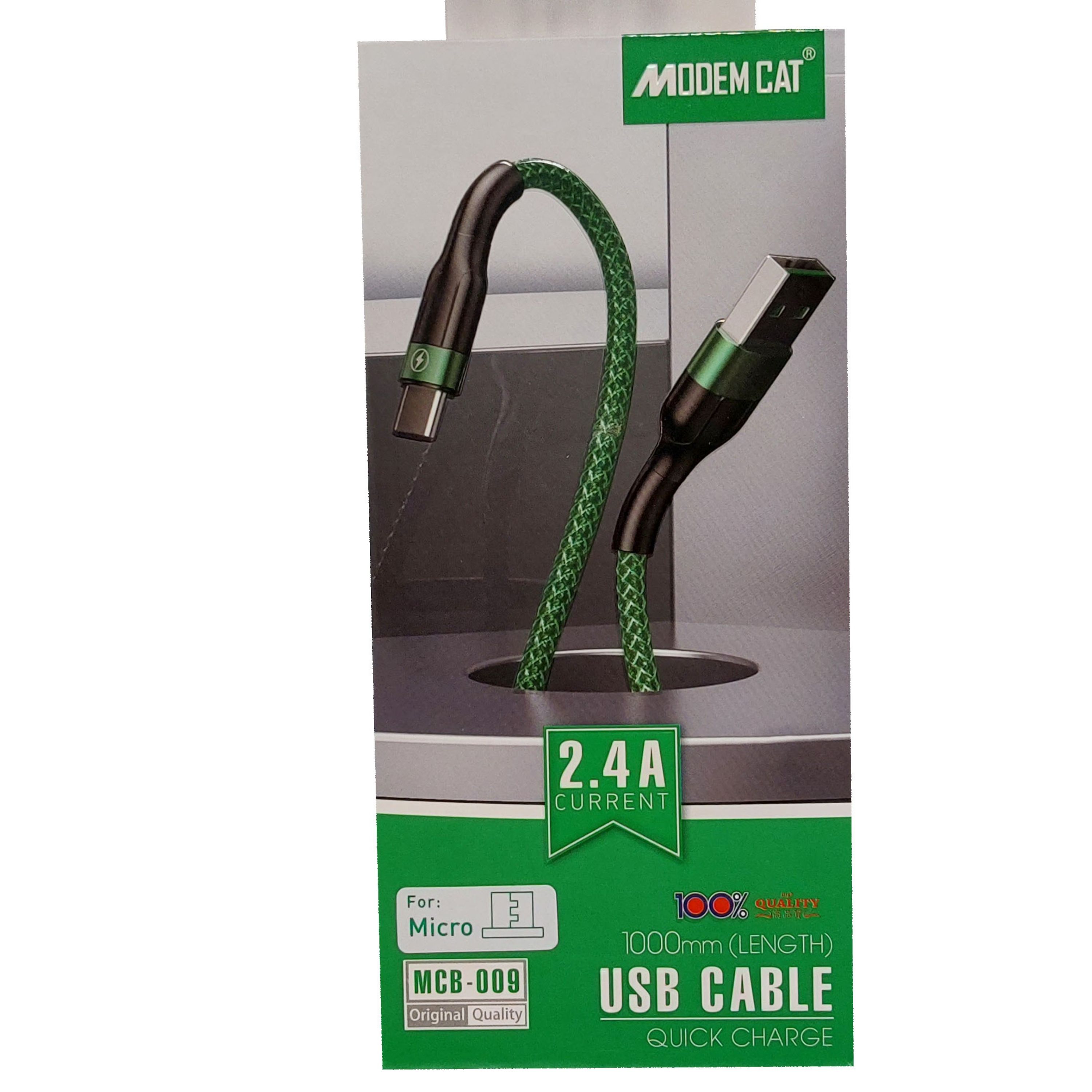 کا شارژ اندروید مودم کت مدل MCB-009 طول یک متر 2.4 امپرطوسی