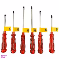 پیچ گوشتی ضربه خور جاب مدل 1600-RD بسته 6 عددی