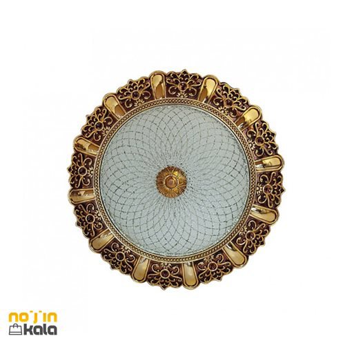 حباب سنسور دار طرح دار طلایی با مغزی سرامیک و مس و از جنس شیشه