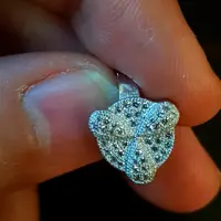 گوشواره نقره جواهری 842