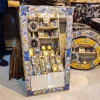 آینه قدی 90 در 50 مینیاتور  خاتم