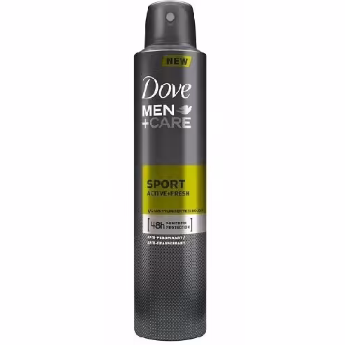 داو اسپری بدن مردنه داو مدل اسپرت اکتیو فرش با حجم 250 میل