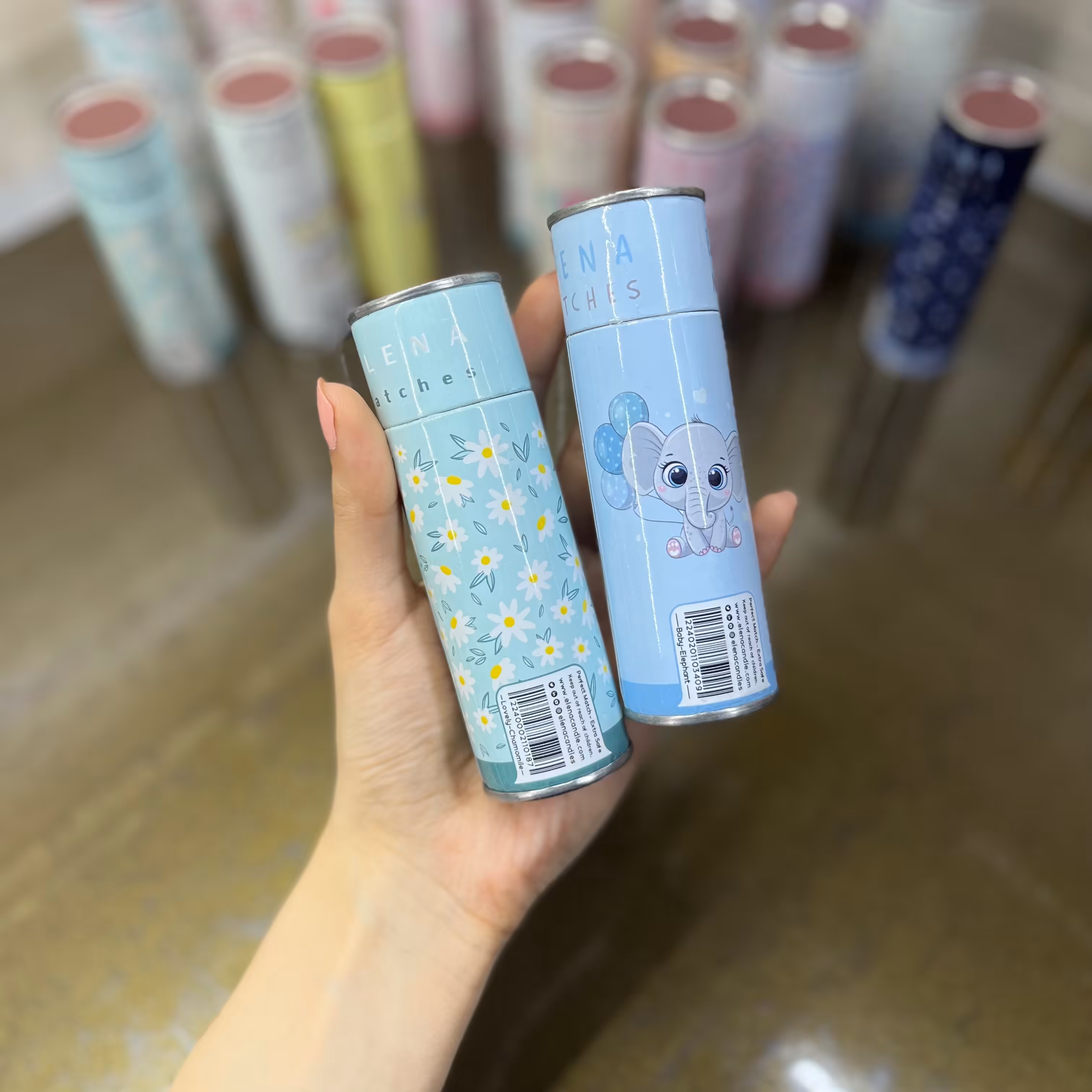 کبریت های بلند 50تایی فانتزی رنگی