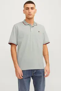 تی شرت یقه پولو سبز مردانه POLO YAKA T اورجینال Jack Jones Jack &amp; Jones