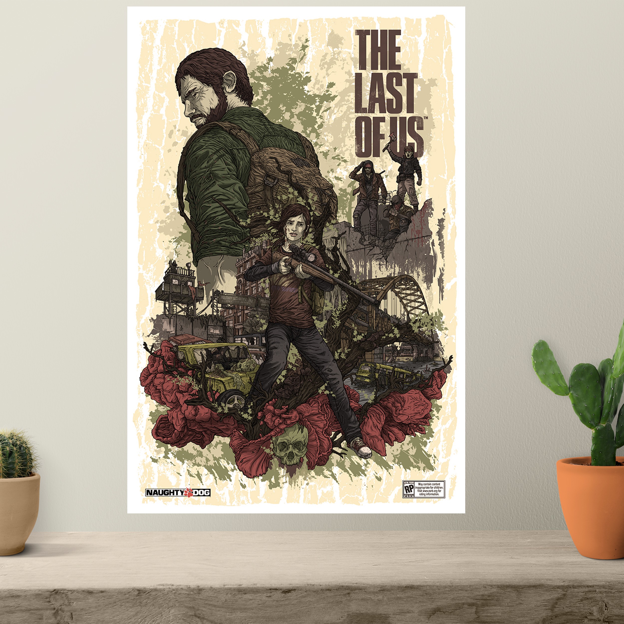 تابلو شاسی طرح گیمینگ پوستر لست آف آس last of us سایز 16 در 21 کد 1265
