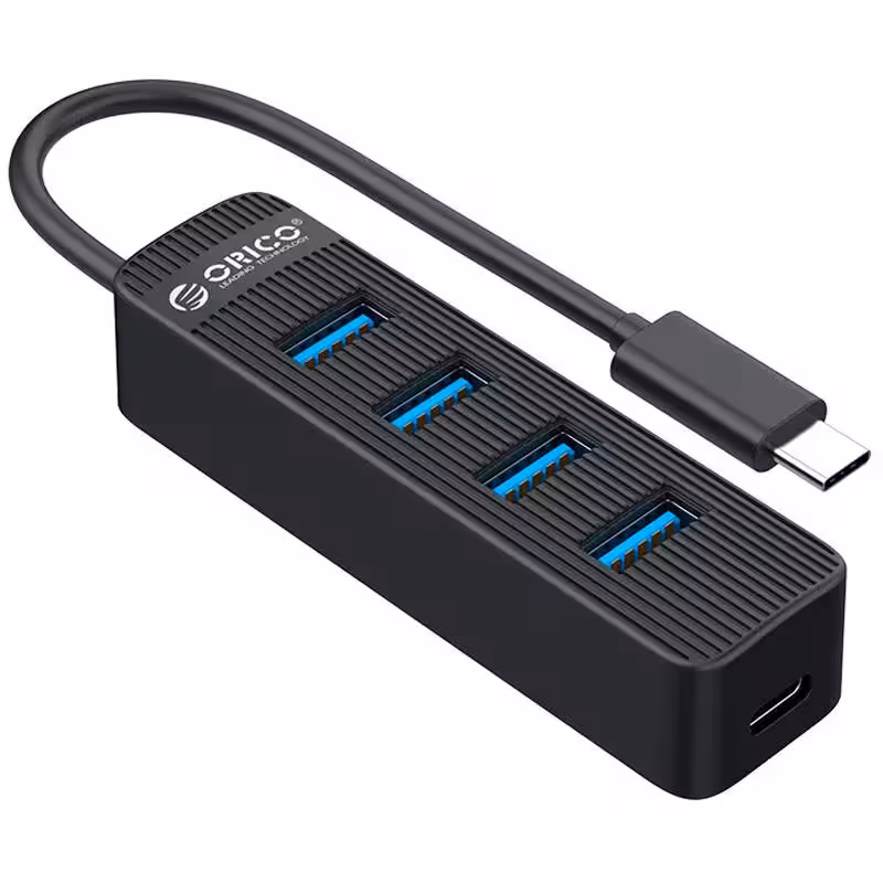 هاب 4 پورت Type-C اوریکو مدل TWC3-4A-BK-EP