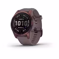 ساعت هوشمند گارمین مدل Fenix 7S Sapphire Solar Edition Dark Bronze Titanium with Shale Grey Band