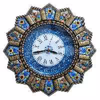 ساعت دیواری خاتم کاری مدل خورشیدی قطر 42 سانت