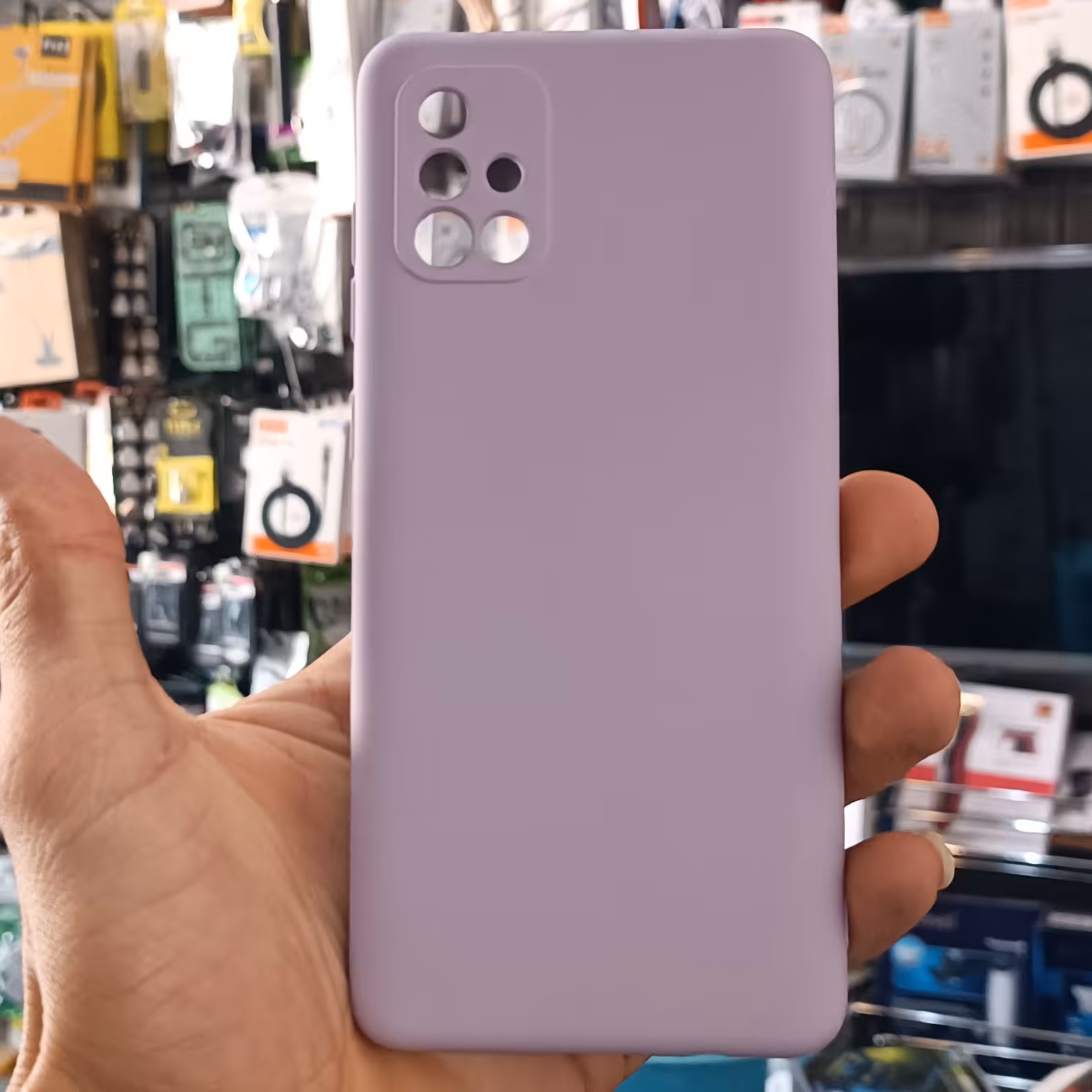 قاب کاور گارد گوشی سامسونگ a71 سیلیکون داخل مخمل  سامسونگ ا هفتاد  یک