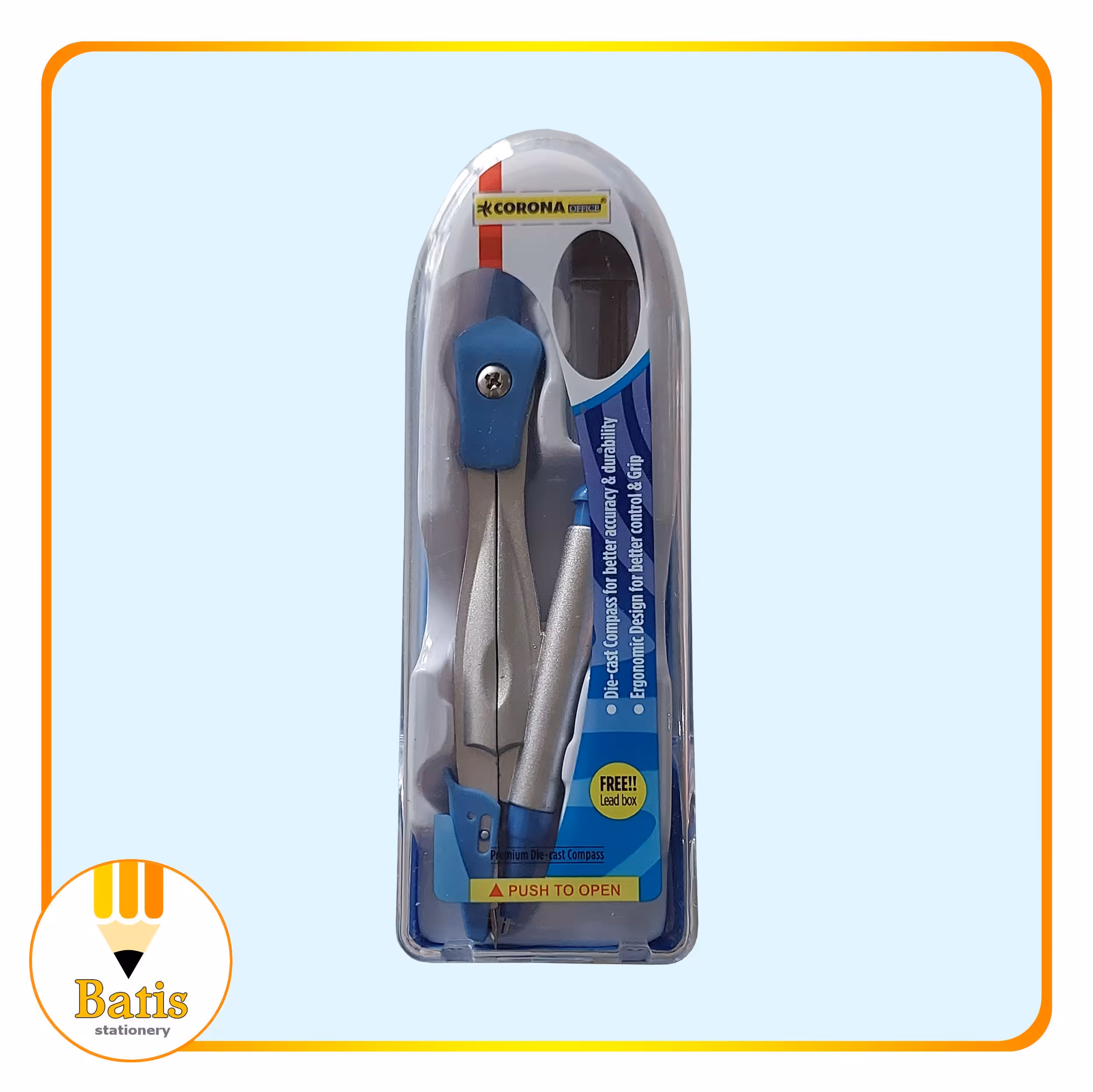 پرگار کرونا مدل 1025 رنگ آبی