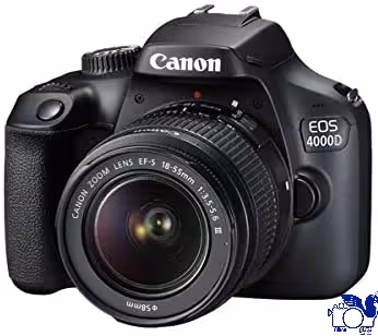 Canon EOS 4000D DSLR Camera with EF-S 18-55 mm f/3.5-5.6 III (Black)
