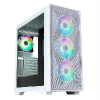 کیس گیمینگ کامپیوتر مسترتک سفید مدل Hunter X