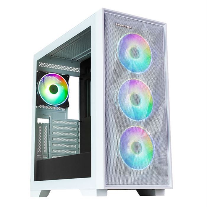 کیس گیمینگ کامپیوتر مسترتک سفید مدل Hunter X