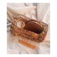 پک شمع و زیرلیوانی و نگهدارنده ی چوبی