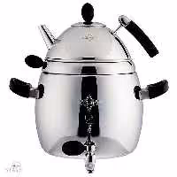 ست کتری و قوری رو گازی شیردار استیل 5 لیتر پلان کد 5160