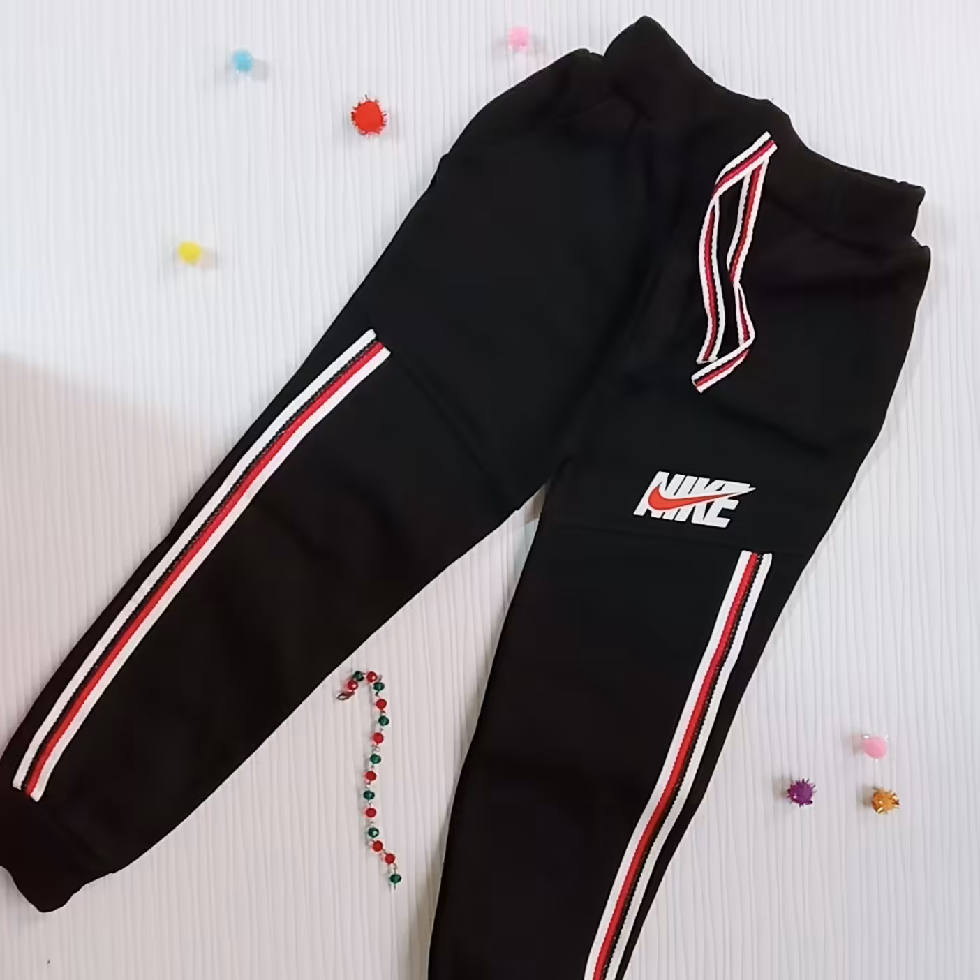 شلوارراحتی توکرکی پسرانه  مشکی سایز70      (ارسال رایگان)