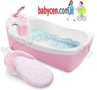 وان حمام نوزادی جکوزی دار صورتی رنگ سامر Summer Luxuries Whirlpool Baby Bathtub