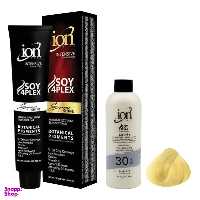 رنگ مو آیون (Ion) شماره 11.3 حجم 120 میلی‌لیتر رنگ بلوند پلاتینه طلایی روشن + اکسیدان نه درصدی حجم 180 میلی‌لیتر