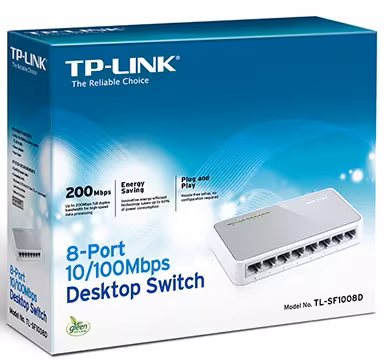 سوئیچ 8 پورت غیرمدیریتی و دسکتاپ تی پی-لینک مدل تی ال-اس اف 1008 دی