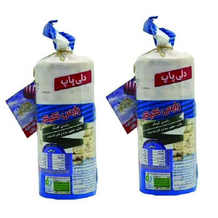 رایس کیک برنجین بدون شکر دلی پاپ - 110 گرم بسته 2 عددی

