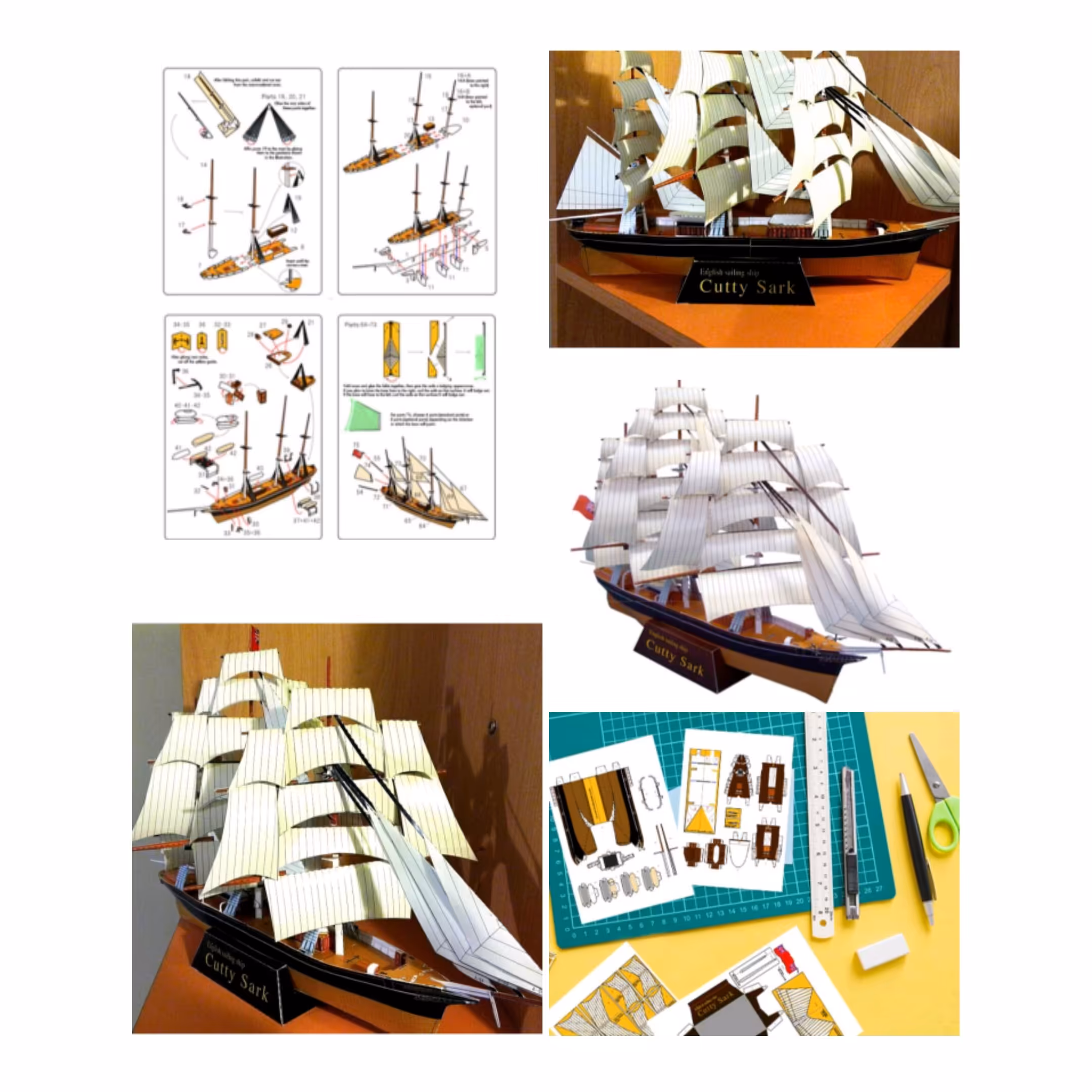 کیت ساخت ماکت کشتی بادبانی 