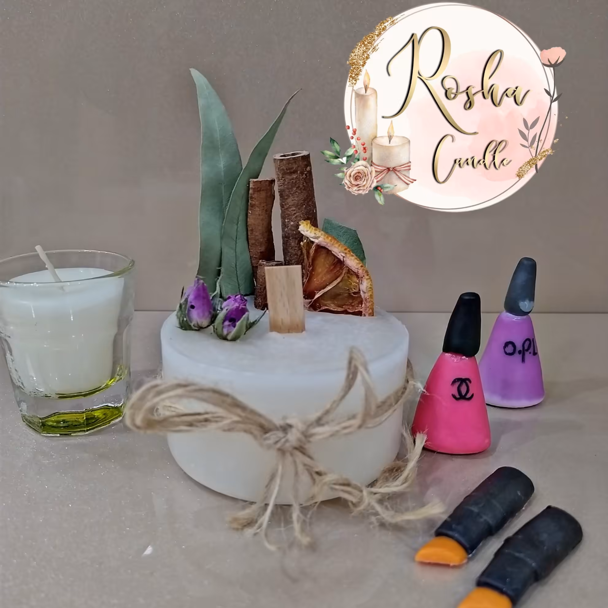 شمع پرتقال دارچین 