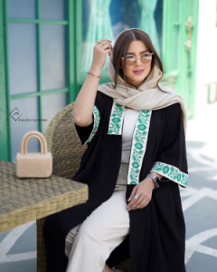 مانتو عبایی مزونی خرجکار ترک