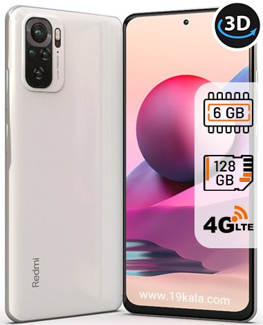 گوشی موبایل شیائومی Redmi Note 10 ظرفیت 128 گیگابایت رم 6GB
