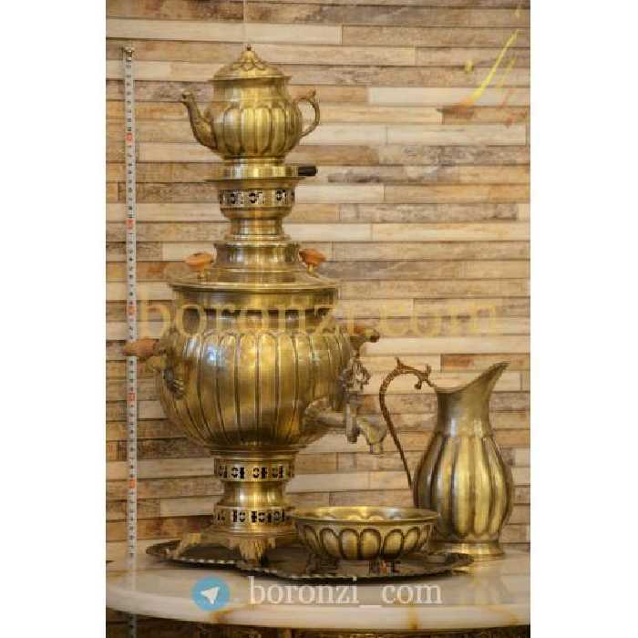 سماور شش لیتری زغالی توپی آنتیک