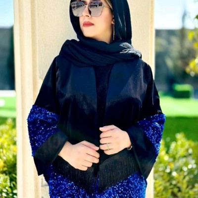 مانتو کتی مجلسی مخمل و مخمل پولکی