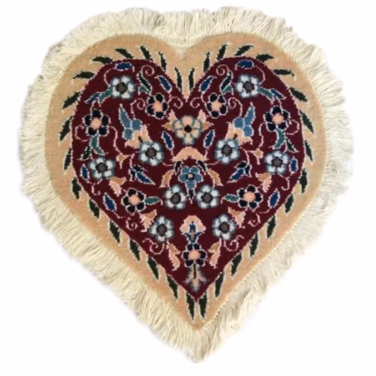 فرش دستباف نایین مدل قلبی