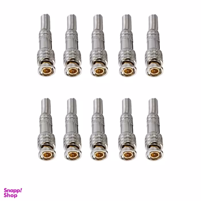 فیش BNC دوربین مدار بسته مدل FM75 مجموعه 10 عددی