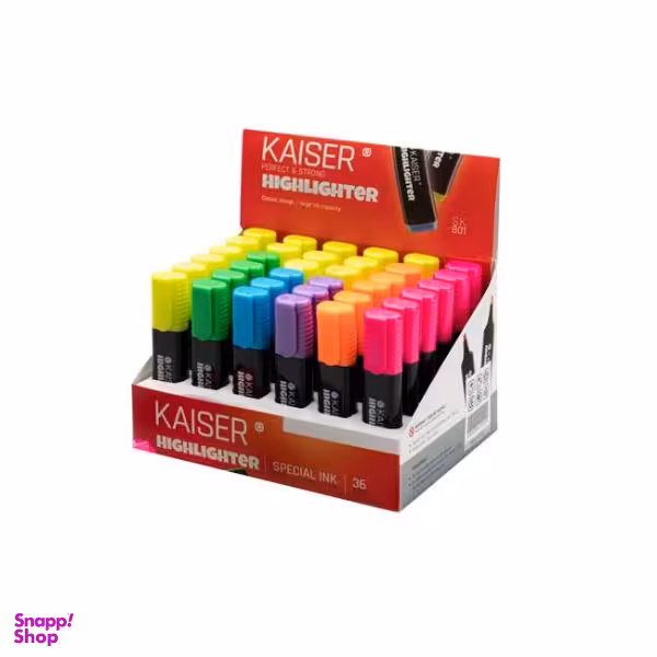 ماژیک علامت گذار کایزر کد SK801 بسته 36 عددی